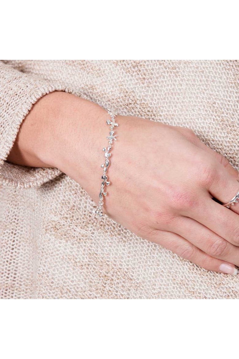 Fine Splash Bracelet, Alternate, color, Sterling Silver