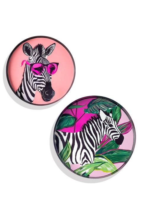Savanna Pop Set of 2 Metal Trays