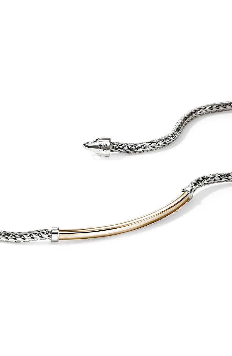 John Hardy JH Essential Bracelet, Gold, Sterling Silver, 2.5mm, Alternate, color, Silver/Gold