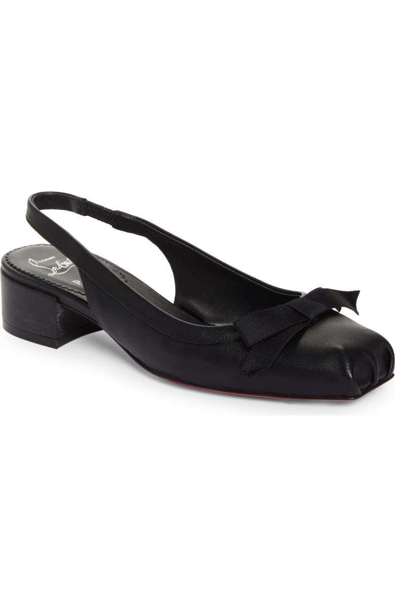 Christian Louboutin Mamaflirt Slingback Pump, Main, color, Black