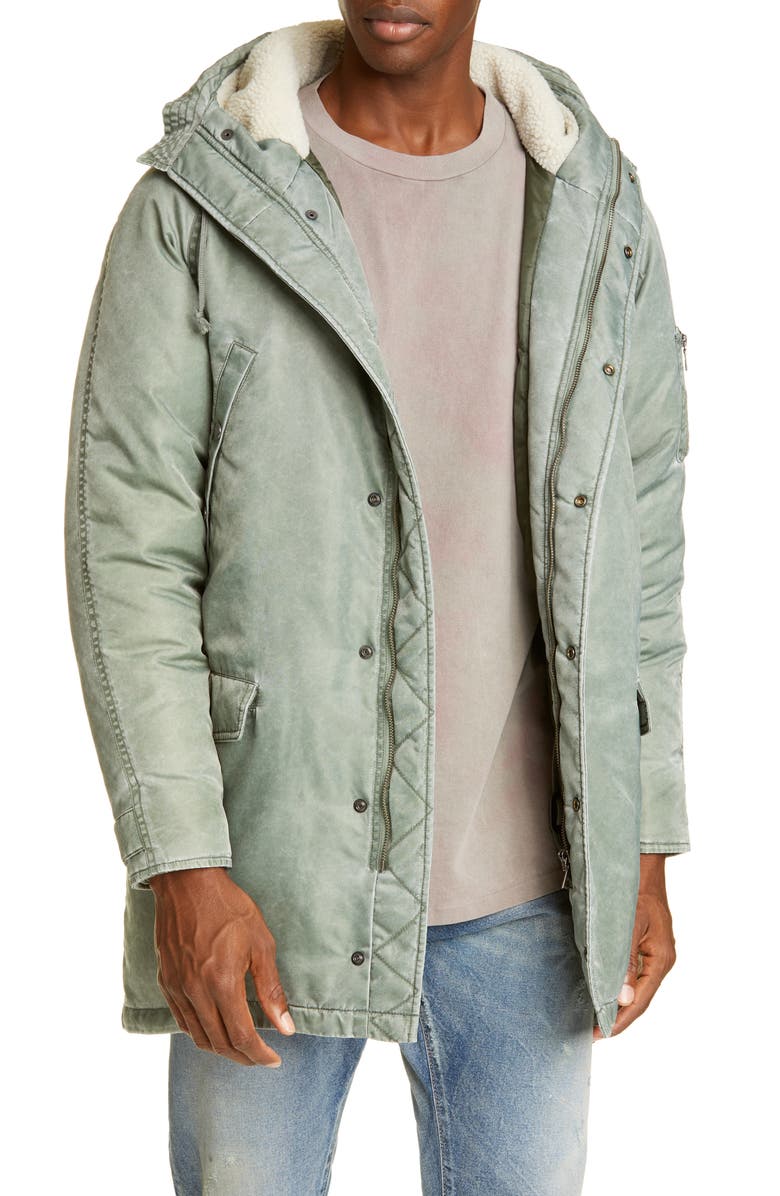 John Elliott Nicasio Hooded Down Nylon Coat, Main, color, 