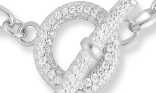 Chloe & Madison Chloe And Madison Toggle Chain Bracelet In Silver
