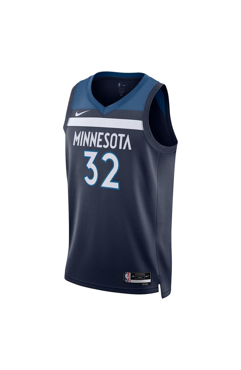 Nike Unisex Nike Karl-Anthony Towns Navy Minnesota Timberwolves Swingman Jersey - Icon Edition, Alternate, color, 