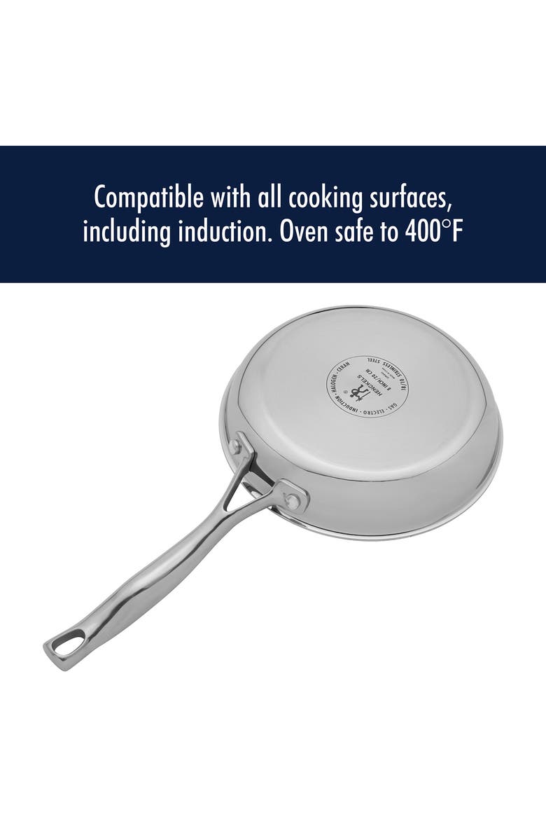 HENCKELS CUTLERY Clad H3 10-Piece Stainless Steel Cooking Set, Alternate, color, Silver