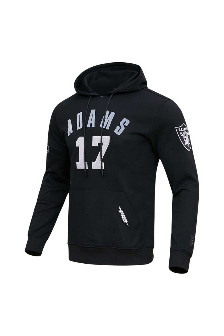 Men's Pro Standard Davante Adams Black Las Vegas Raiders Player Name & Number Pullover Hoodie, Alternate, color, Black