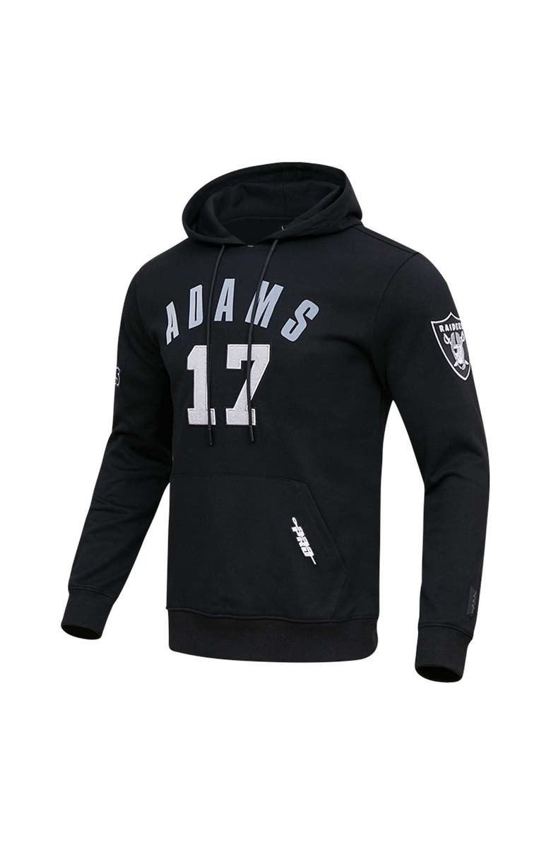 PRO STANDARD Men's Pro Standard Davante Adams Black Las Vegas Raiders Player Name & Number Pullover Hoodie, Alternate, color, 
