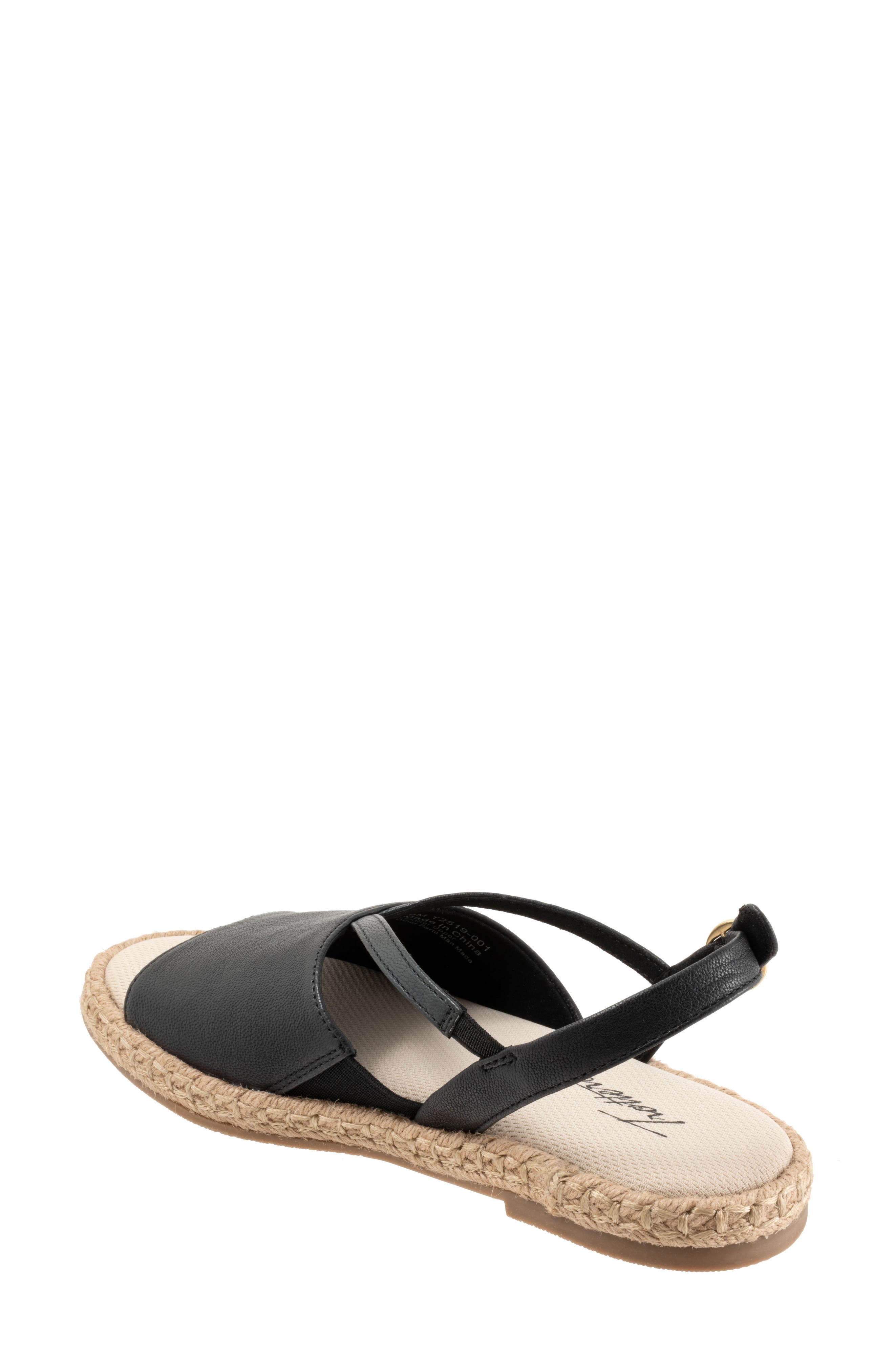 Trotters Pepper Slingback Espadrille Sandal, Alternate, color, Black