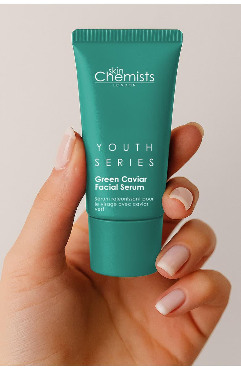 SKINCHEMISTS Youth Series Green Caviar Facial Serum 30ml, Alternate, color, White