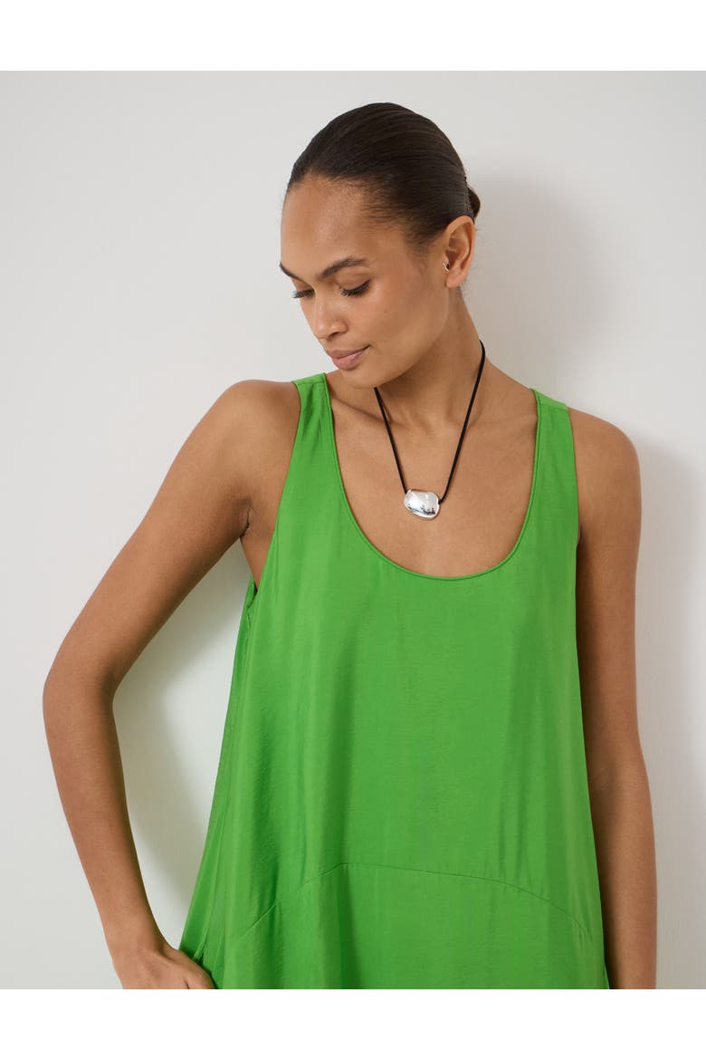 Liddie Air Flow Barrel Tank Dress, Alternate, color, Bright Green