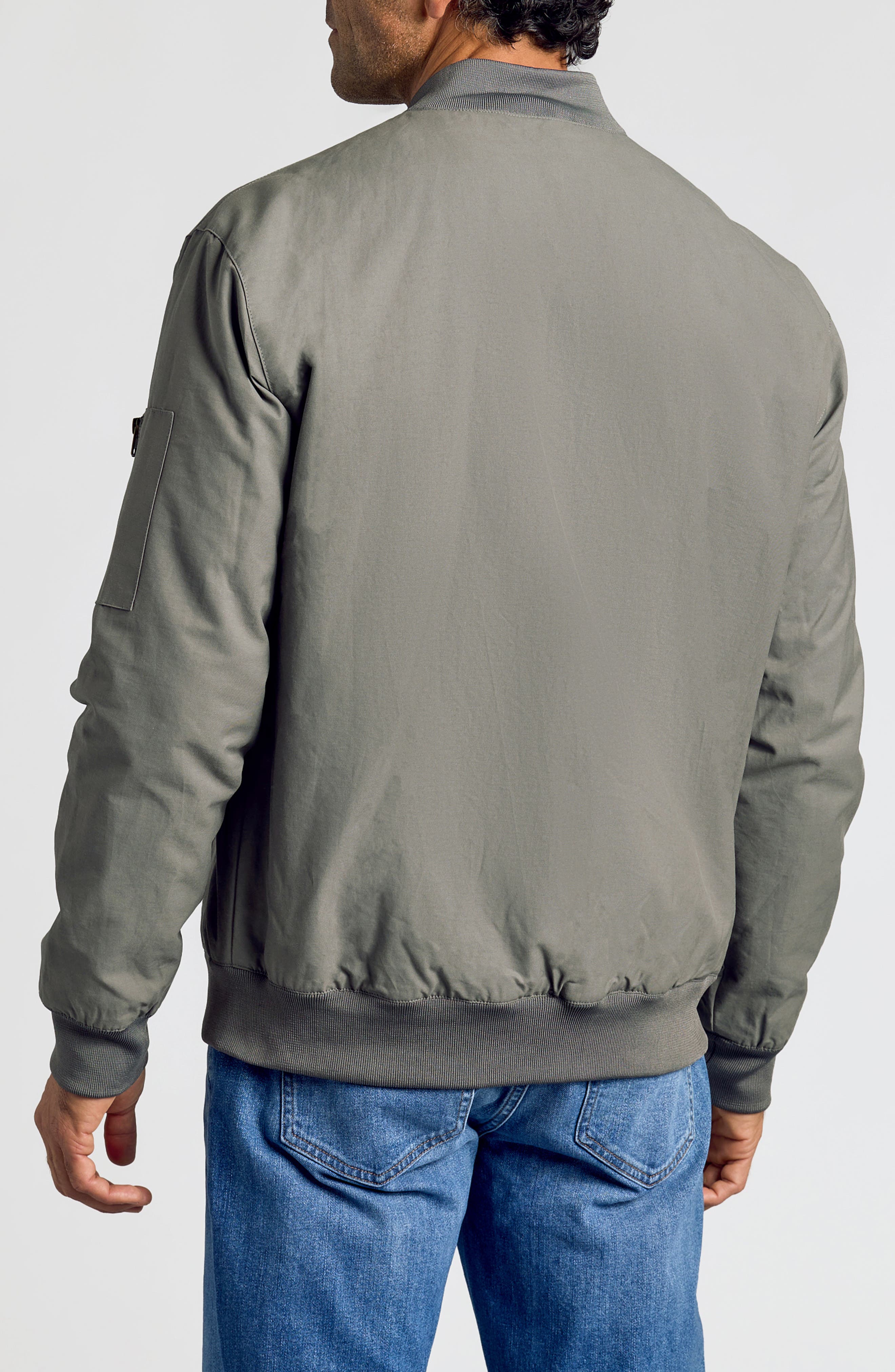 Water Resistant Cotton Blend Bomber Jacket - image 4