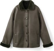 MANGO Faux Shearling Coat