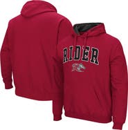 COLOSSEUM Men's Colosseum Red Rider Broncs Arch & Logo 3.0 Pullover Hoodie