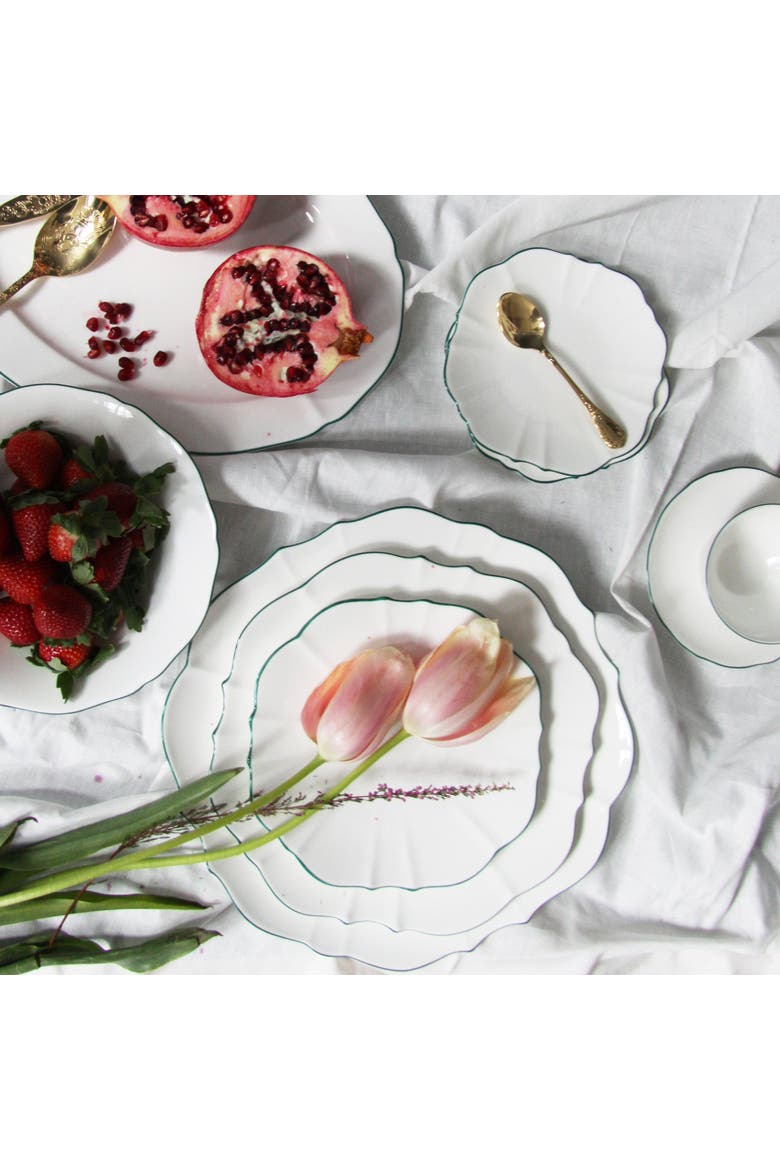 Amelie Charger Plate, Alternate, color, Forest Green