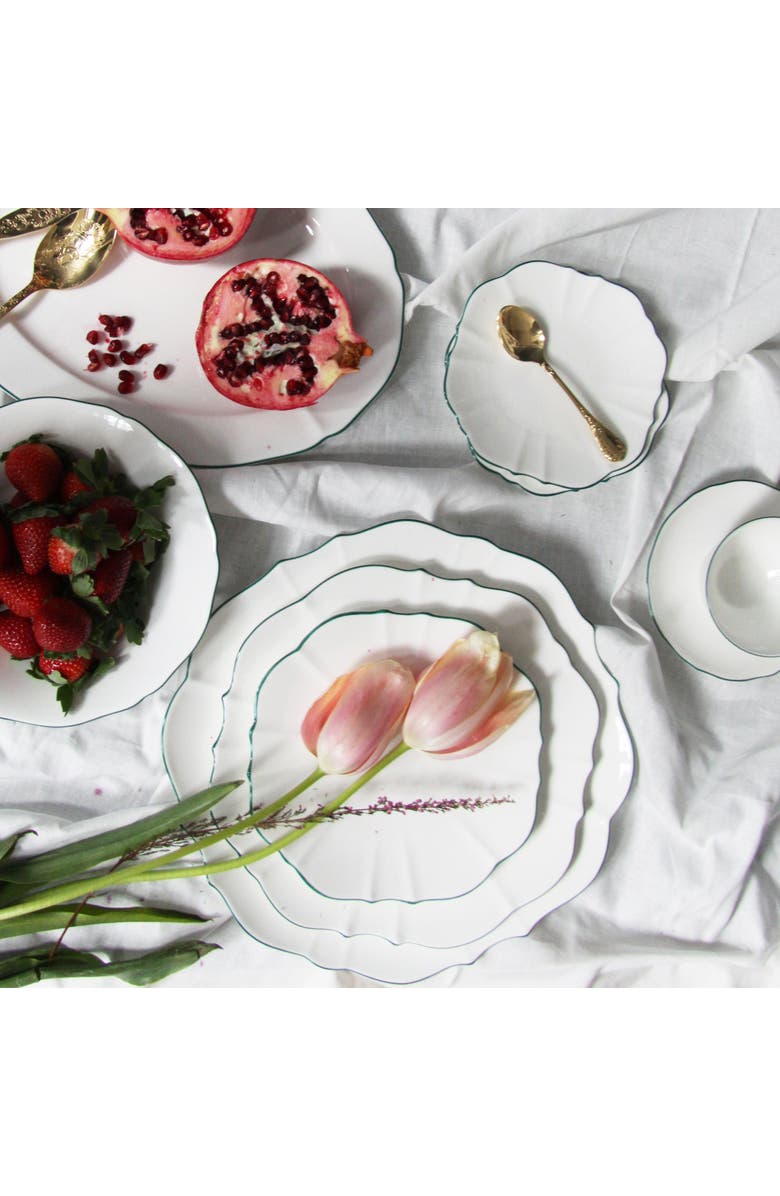 Twig New York Amelie Dinner Plate, Alternate, color, Forest Green