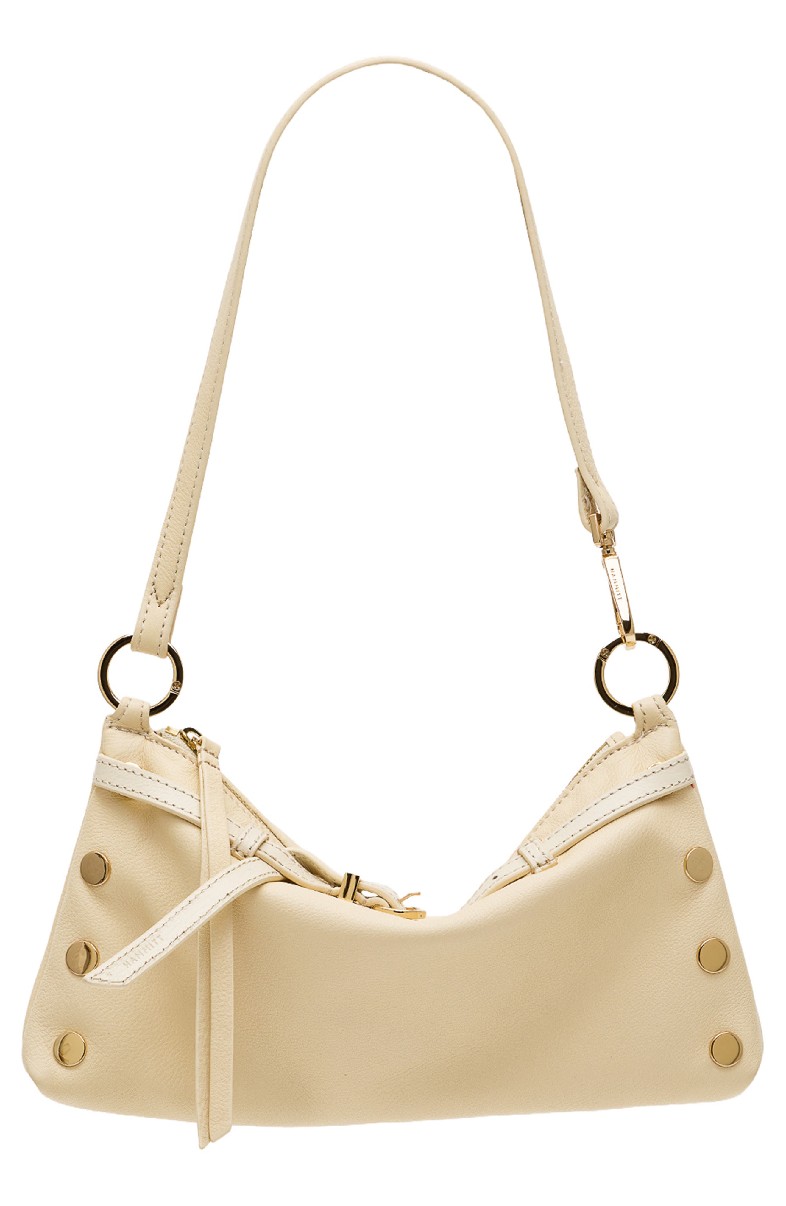Kyle Leather Hobo Bag, Alternate, color, BELTED PARCHMENT/ GOLD