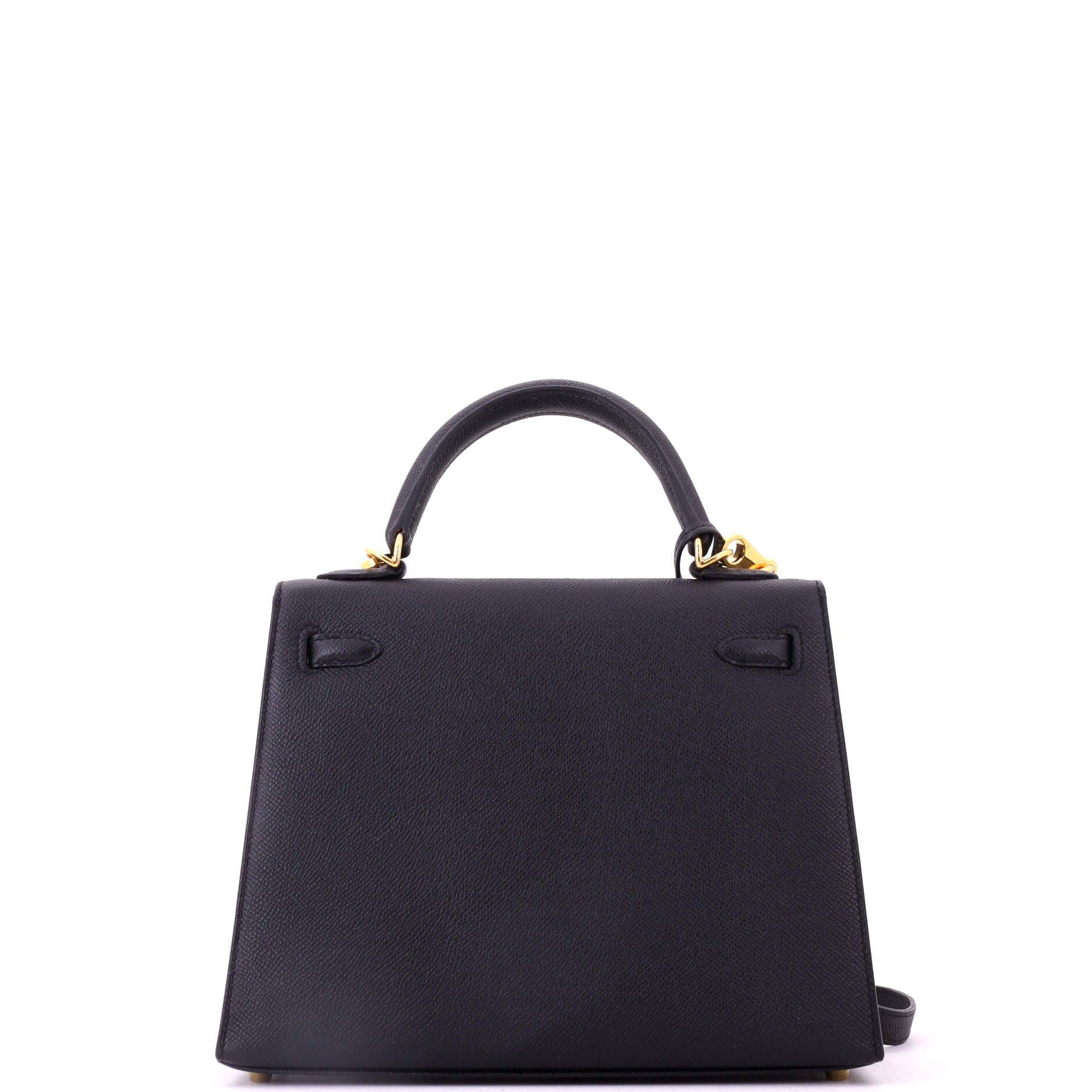 Kelly Handbag Black Epsom with Gold Hardware 25, Alternate, color, Black