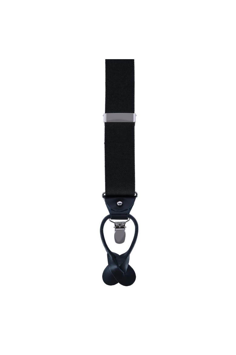 Men's Classic Stretch 1 3/8 inch Convertible Suspenders, Alternate, color, Black