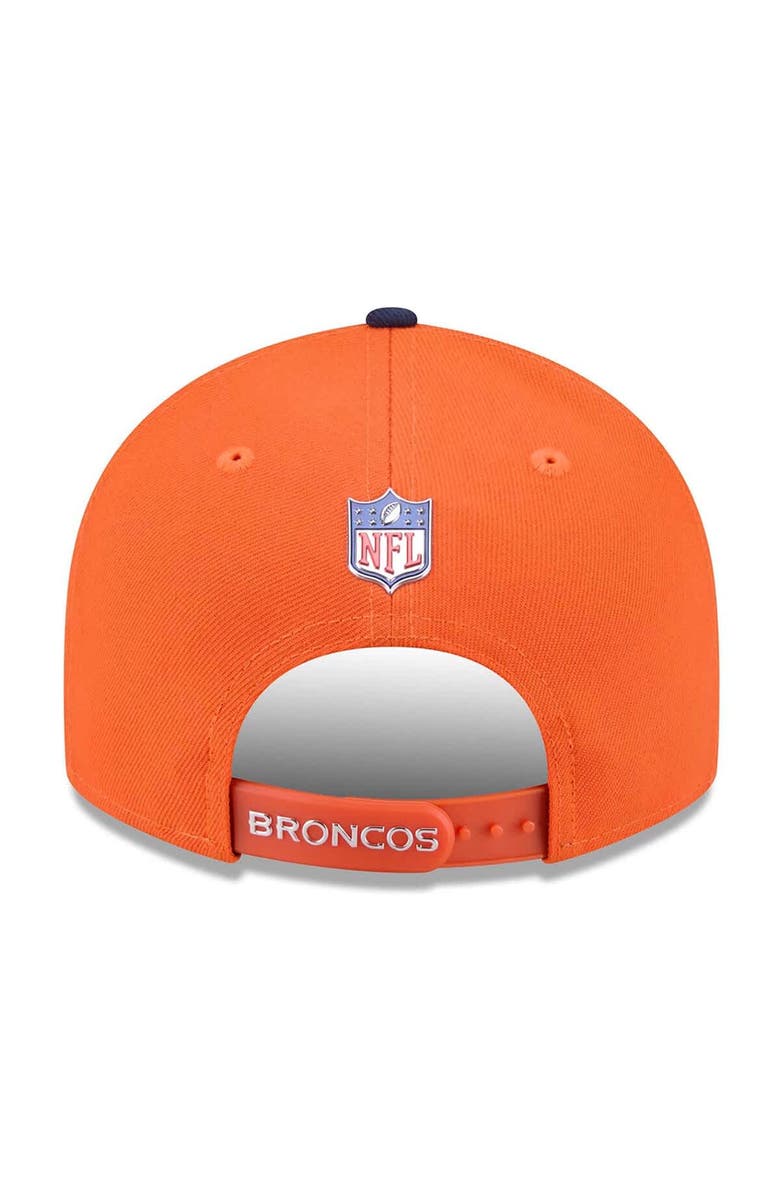 New Era Men's New Era  Orange/Navy Denver Broncos 2026 NFL Draft On Stage Pre-Curved 9FIFTY Snapback Hat, Alternate, color, Orange