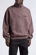 Jacquemus Le Camionneur Gros Grain Half Zip Fleece Sweatshirt