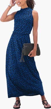 LASCANA Women's High Neck Maxi Dress