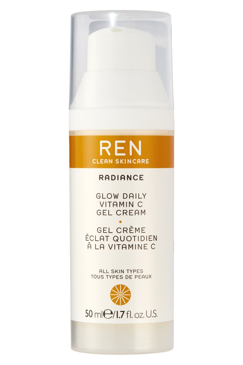 REN Glow Daily Vitamin C Gel Cream Moisturizer, Main, color, NO COLOR