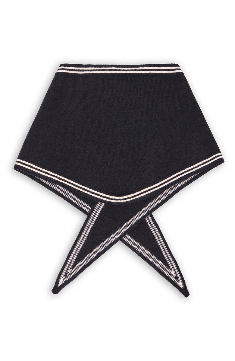 SAACHI Triangle Scarf, Alternate, color, Black