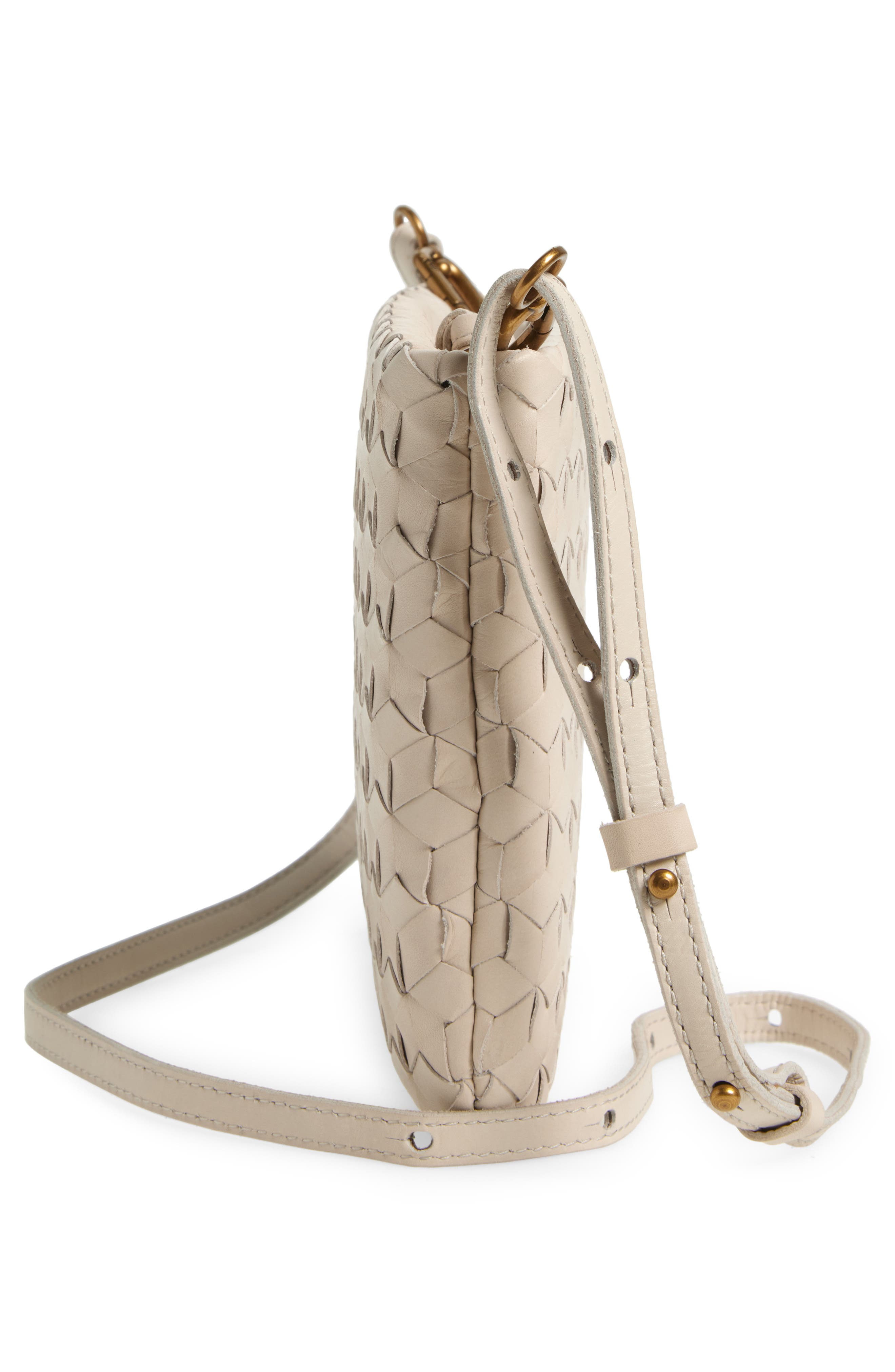 Madewell The Puff Woven Crossbody Bag, Alternate, color, Form Grey