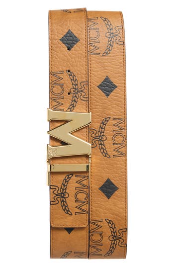 Mcm Claus Visetos Belt In Brown