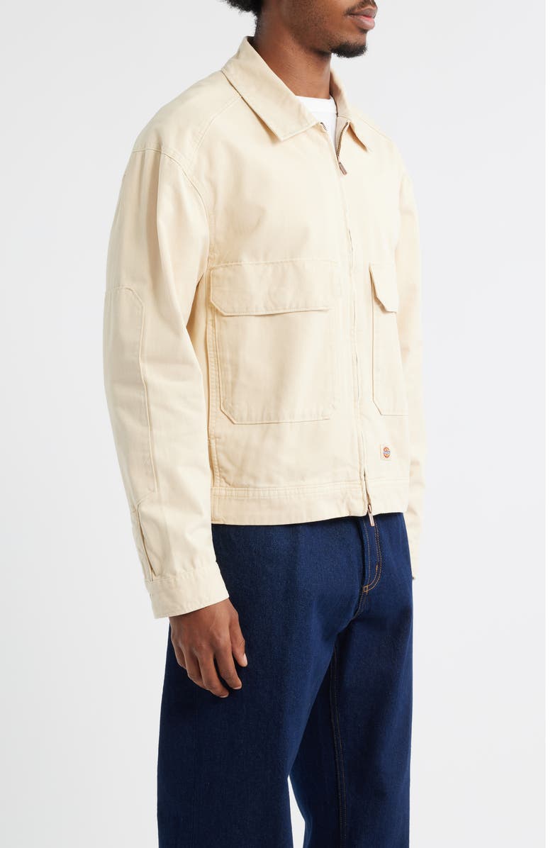 Dickies Fort Smith Cotton Trucker Jacket, Alternate, color, Wood Ash