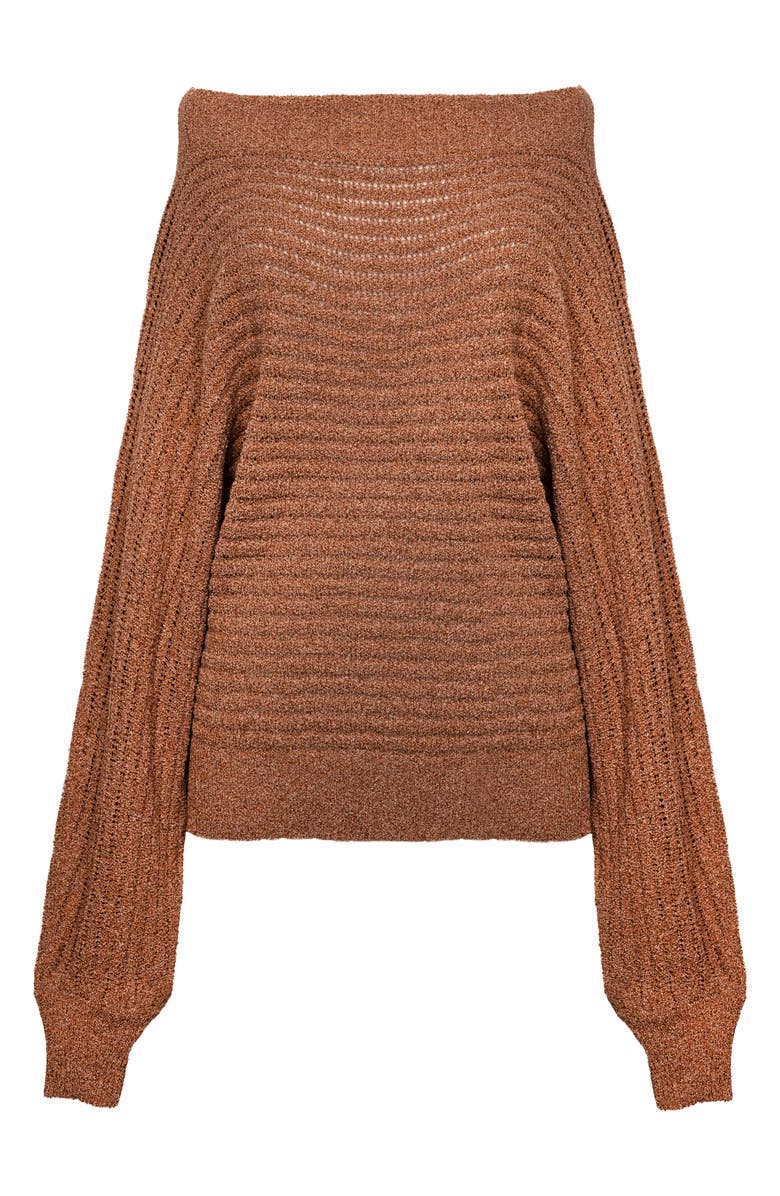 VICI Collection Ribbed Off the Shoulder Dolman Sleeve Sweater, Alternate, color,