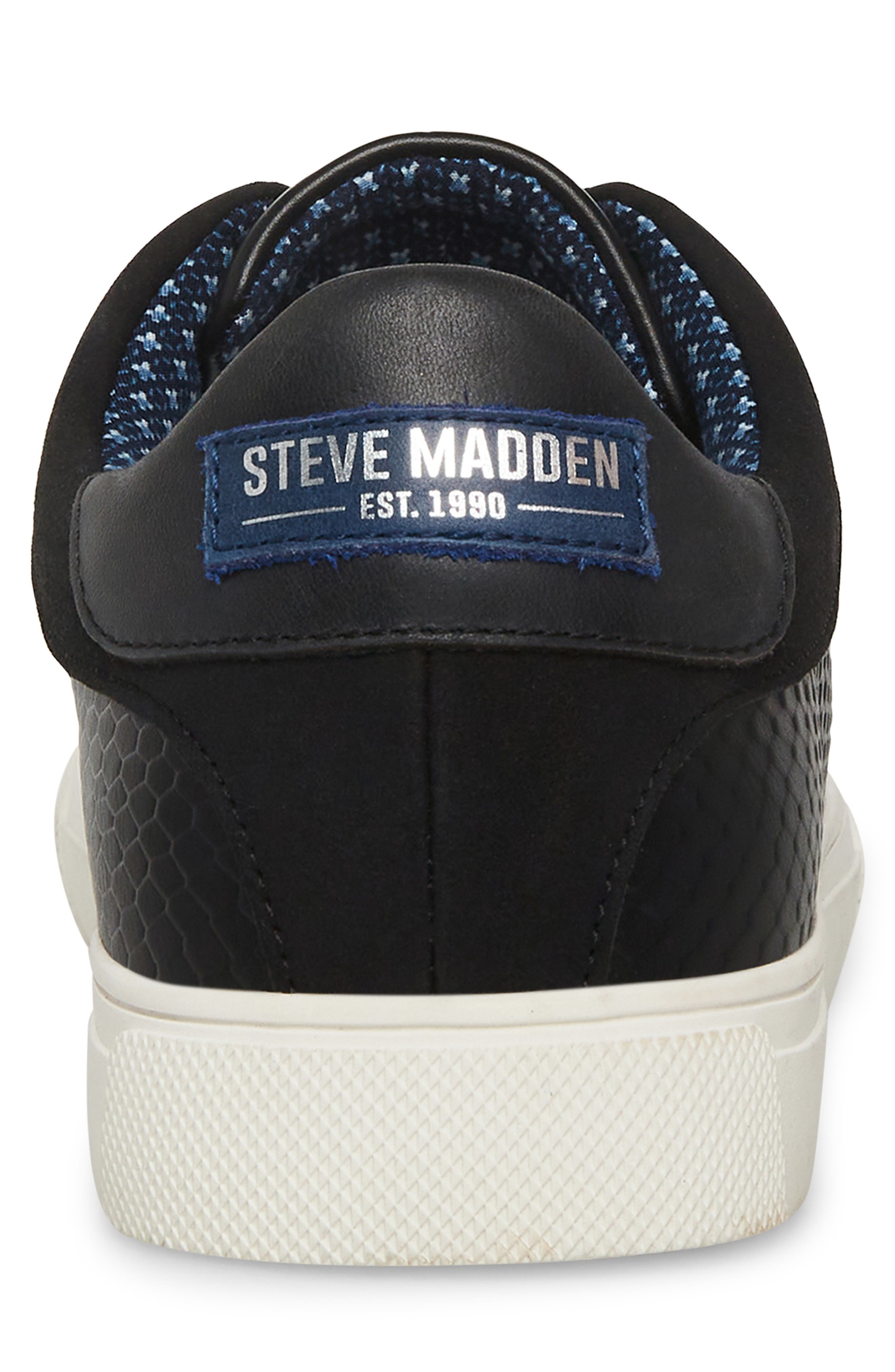 Steve Madden Vowel Embossed Sneaker, Alternate, color, 