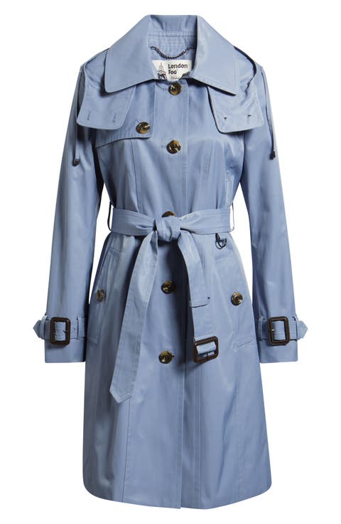 Water Resistant Belted Trench Coat