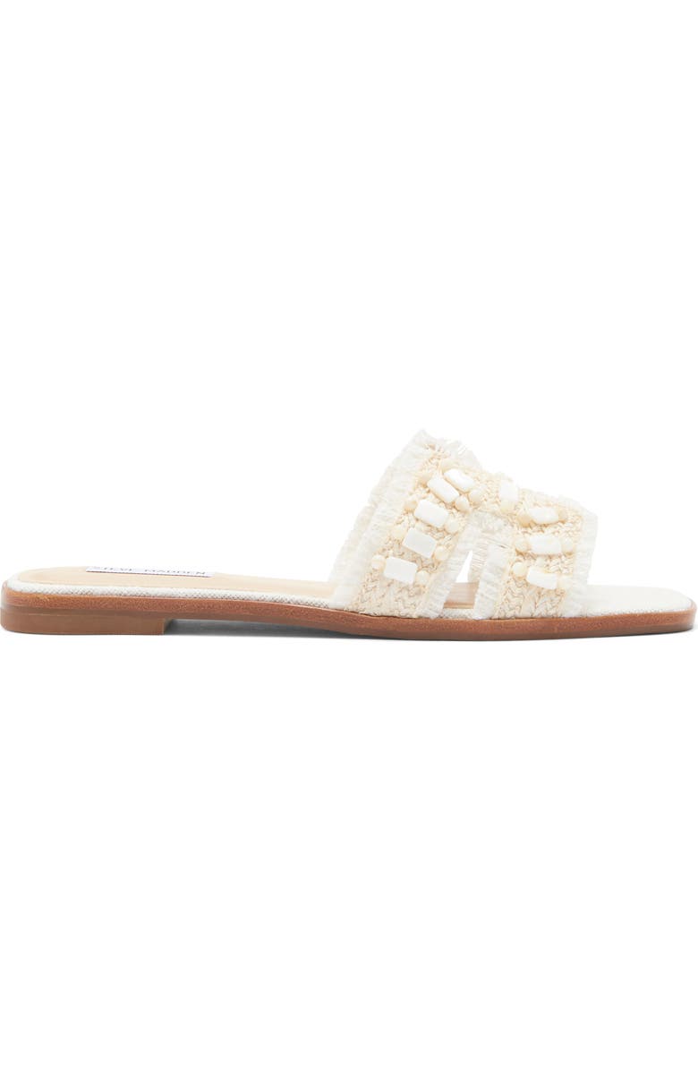 Steve Madden Hadyn Slide Sandal, Alternate, color, Bone Raffia