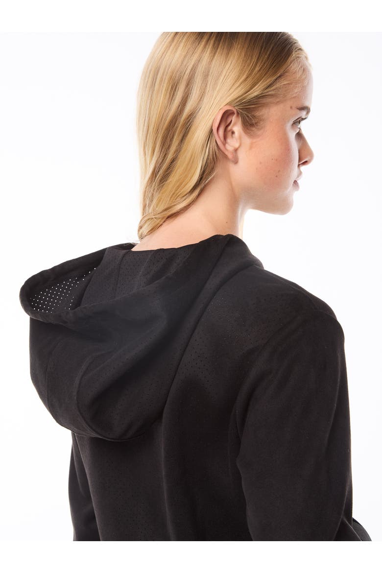 Women's Camoscio Hoodie, Alternate, color, BLACK BEAUTY