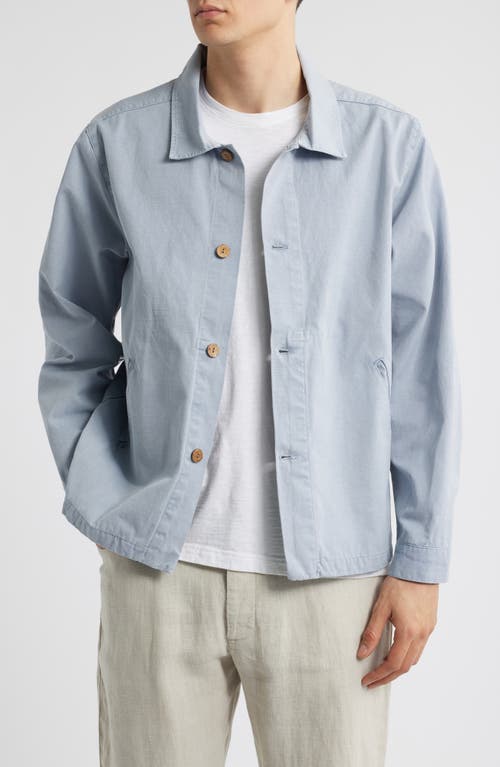 Alex Crane Pac Organic Cotton Ripstop Shell Jacket In Wave