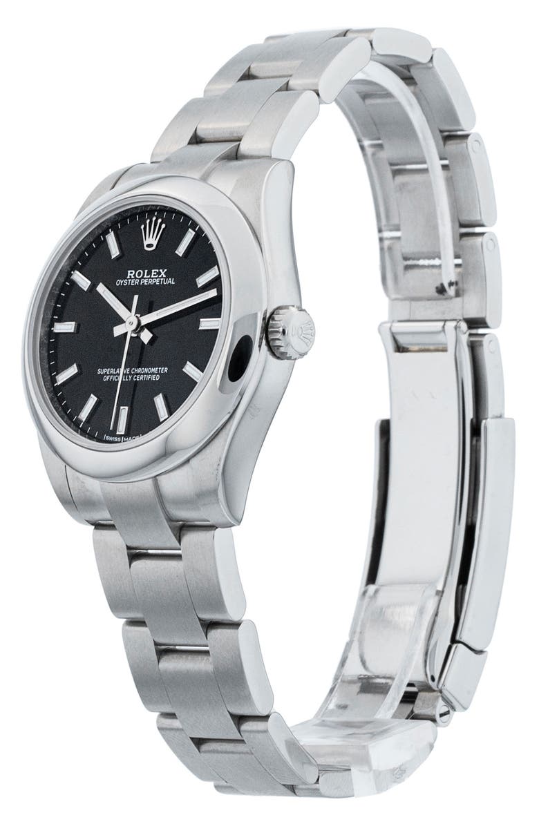 Watchfinder & Co. Rolex Preowned Lady Oyster Perpetual Bracelet Watch, 31mm, Alternate, color, 