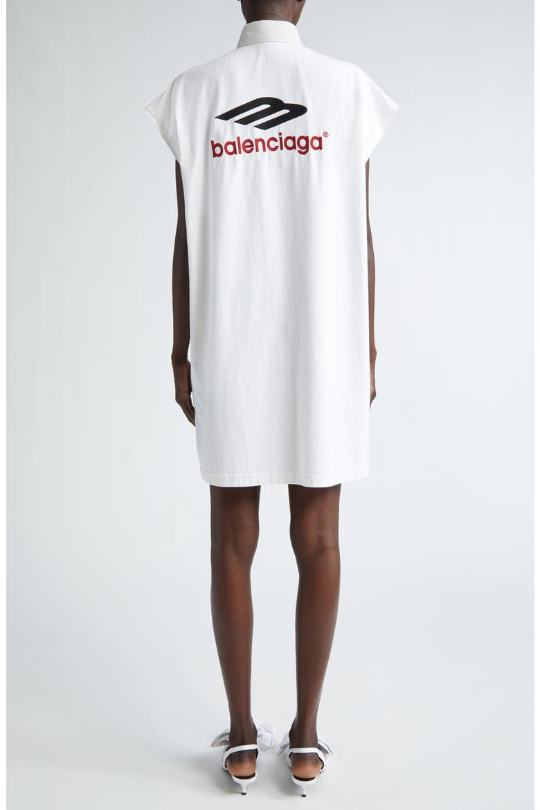 Logo Hybrid Sleeveless Shirtdress, Alternate, color, DIRTY WHITE
