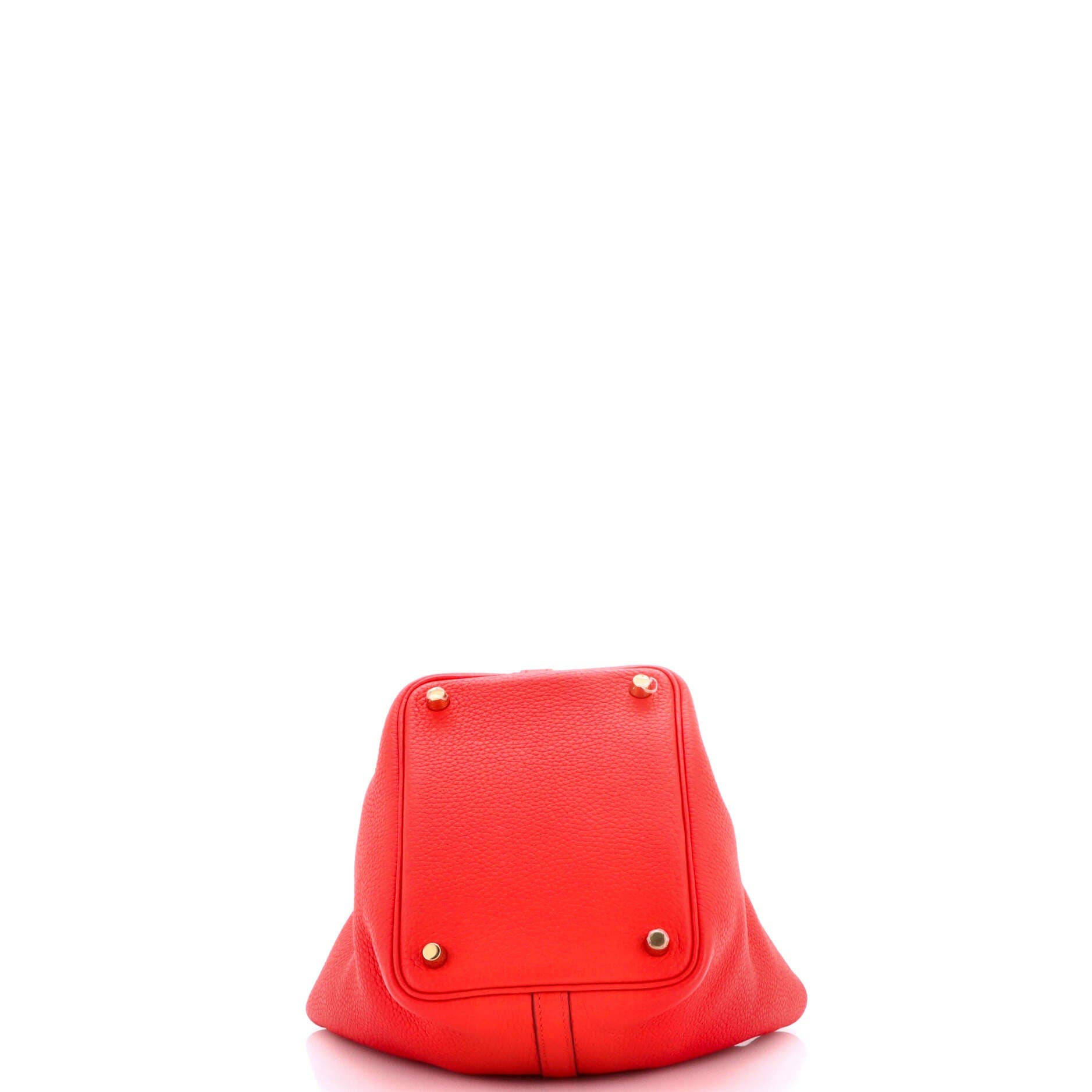 Pre-Owned Hermes Picotin Lock Bag Clemence PM, Alternate, color, Rouge De Coeur