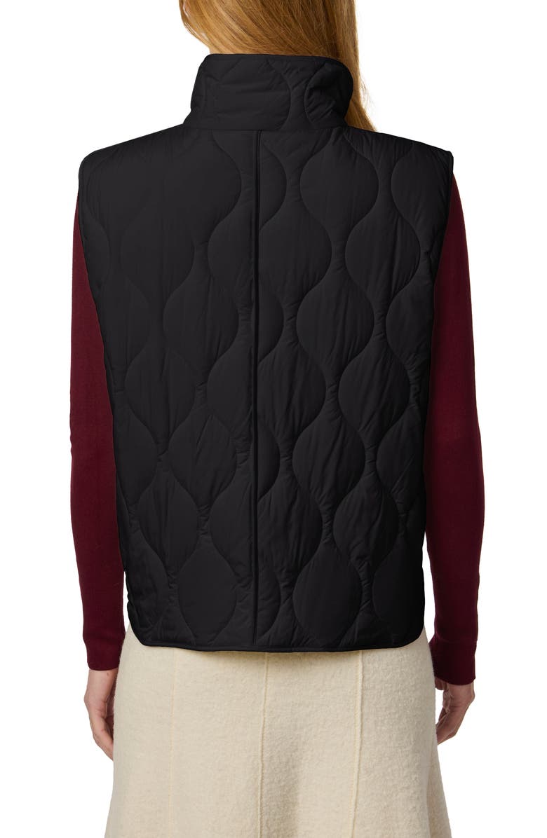 Bernardo Beekman Quilted Puffer Vest, Alternate, color, Black