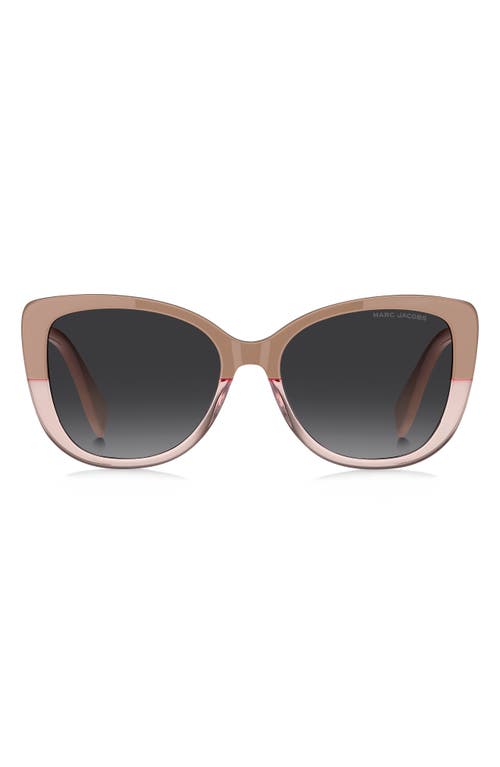 Marc Jacobs 55mm Gradient Cat Eye Sunglasses In Brown