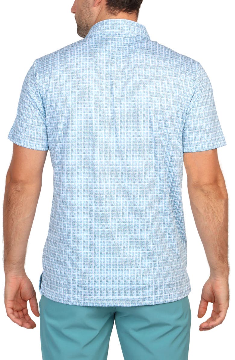TailorByrd Triple Grid Performance Polo, Alternate, color, Seafoam