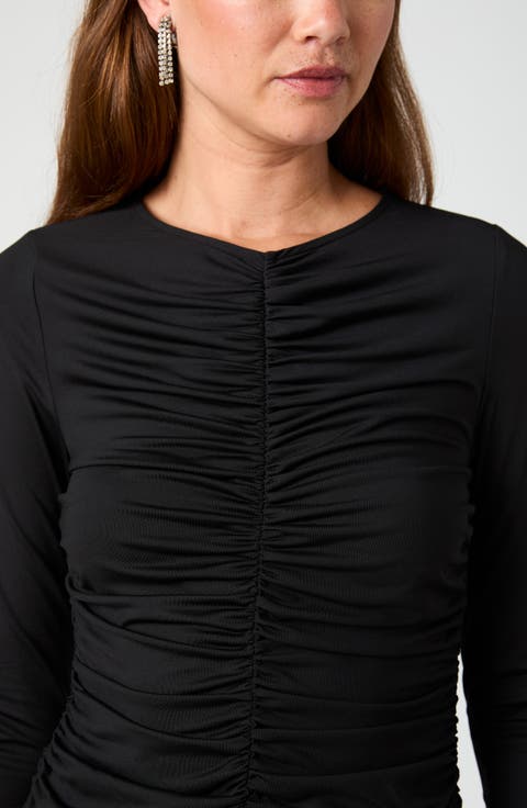 Shay Slinky Ruched Jersey Top