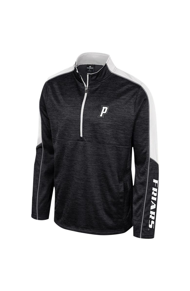 COLOSSEUM Men's Colosseum Black Providence Friars Marled Half-Zip Jacket, Alternate, color, 