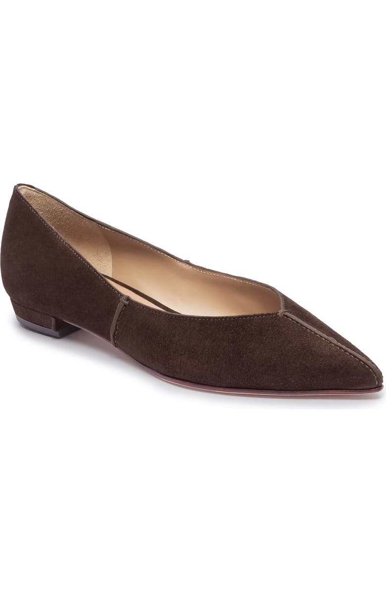 Bernardo Footwear Lana Ballet Flat, Alternate, color, Dark Chocolate