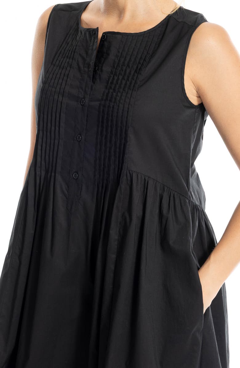 MAX STUDIO Sleeveless Button Front Maxi Dress, Alternate, color, Black