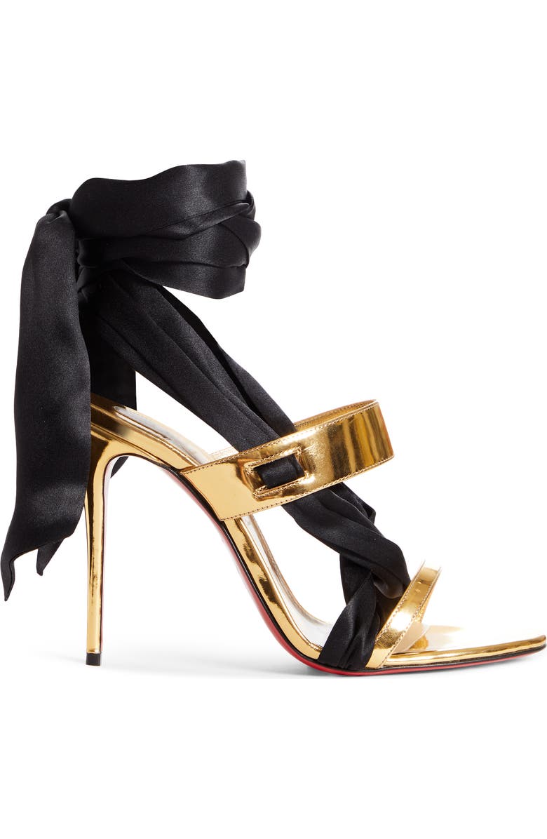 Christian Louboutin Foulard Cheville Tie Up Sandal, Alternate, color,