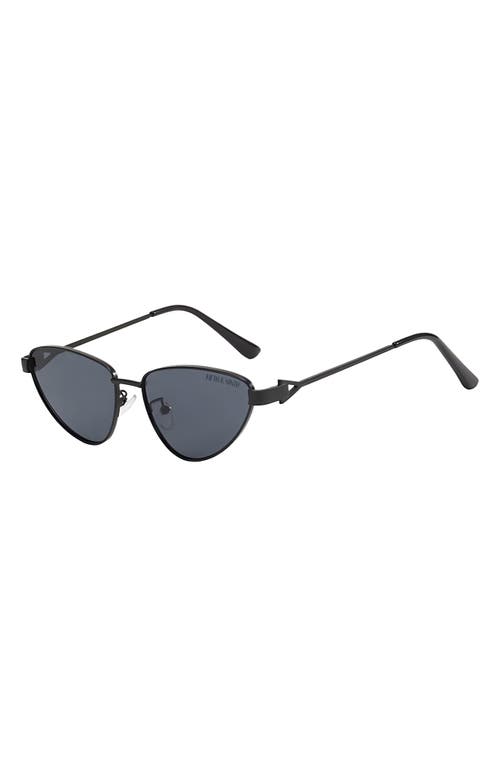 Fifth & Ninth Jasmine 58mm Polarized Cat Eye Sunglasses In Black