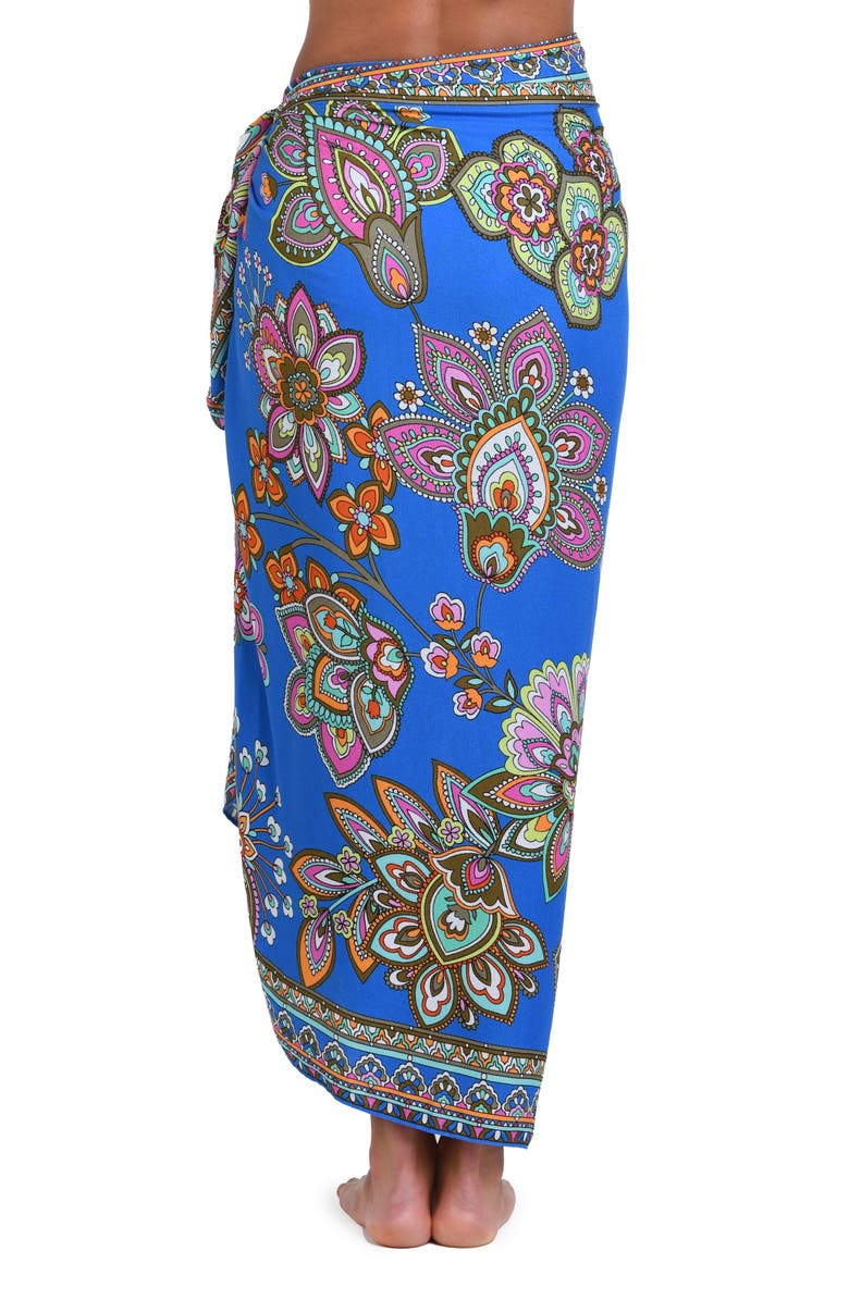 Sunshine 79 Beatnik Blossom Pareo, Alternate, color, Pacific Blue