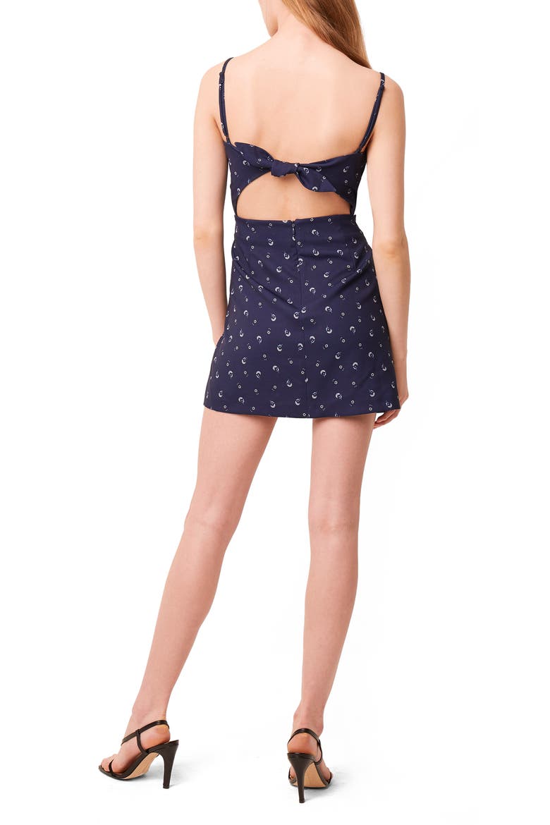 Tie Back Sundress, Alternate, color, BANDANA BLUE LOBELIA