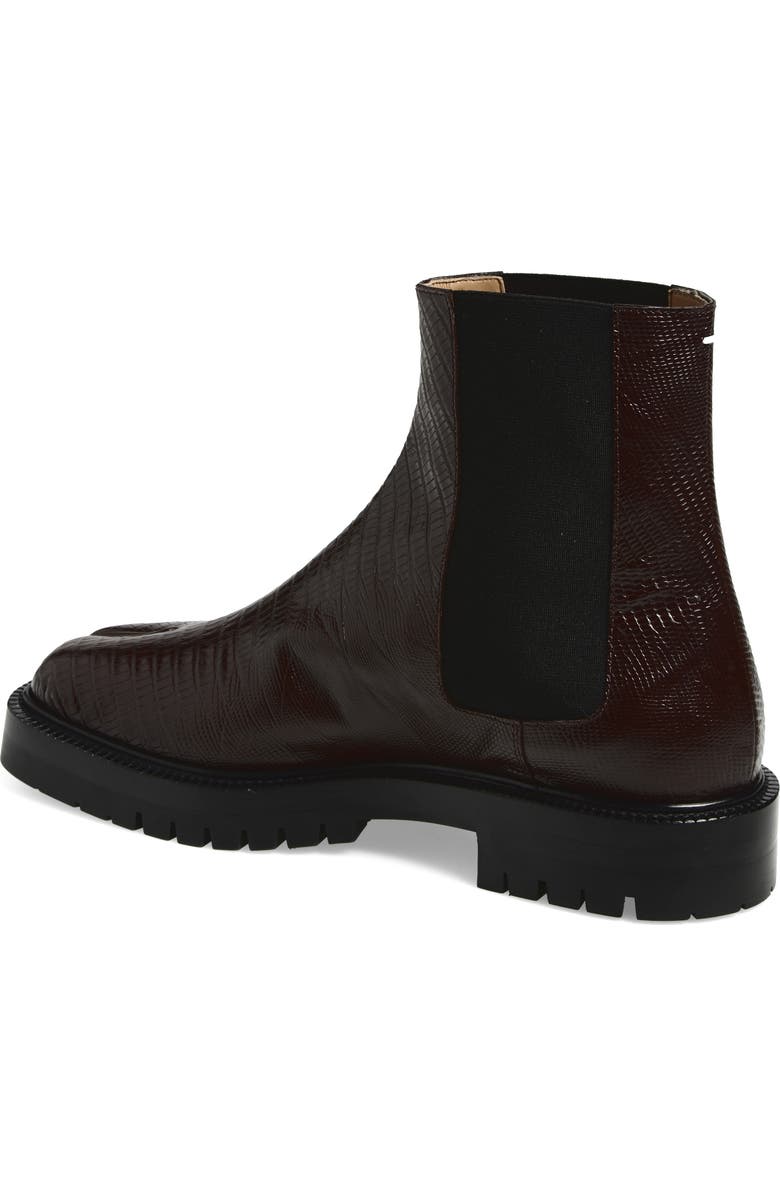 Maison Margiela Tabi County Chelsea Boot, Alternate, color, Coffee Bean